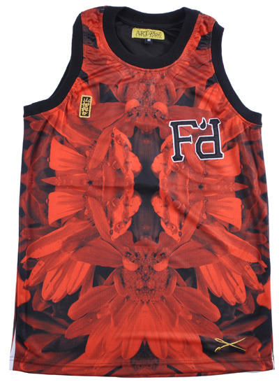 Filthy Dripped Jersey Tank Top Red/Black Design