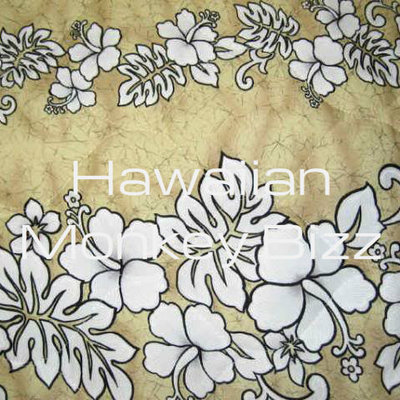"tan - hibiscus & ferns" hawaiian car seat covers - front & back!