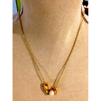 Gold Pearl Pendant - Thumbnail 1