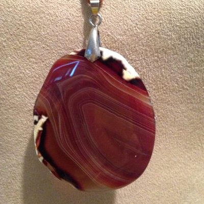 Brown stone pendant