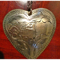 Heart with Bird Engraving* - Thumbnail 1