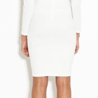 White Mesh Dress - Thumbnail 2