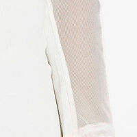 White Mesh Dress - Thumbnail 4