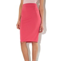 Coral Texture Pencil Skirt - Thumbnail 1