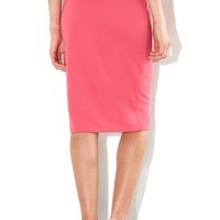 Coral Texture Pencil Skirt - Thumbnail 2