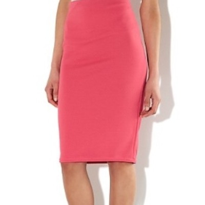 Coral texture pencil skirt