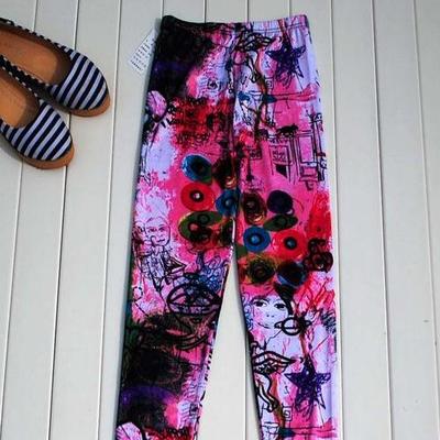 Pink extra terrestrial tights