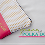 Grace & Polka Dots Wristlet (Pink & Navy) - Thumbnail 2