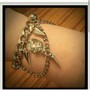 Rhodium Skull Chain Bracelet-2