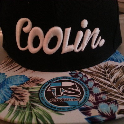 Coolin. blue/white floral snapback
