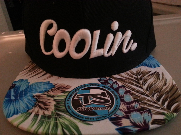Coolin. Blue/White Floral Snapback