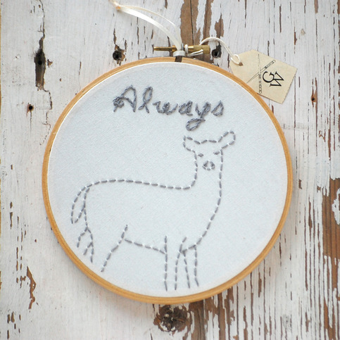 Always Silver Doe Hoop 