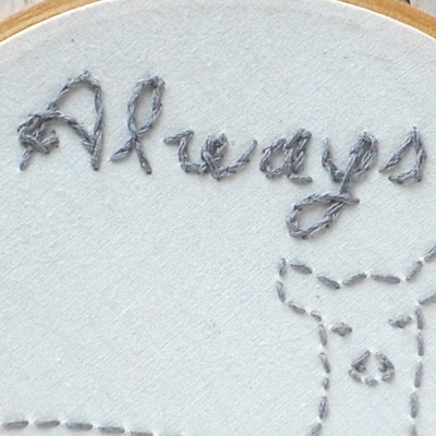 Always silver doe hoop 