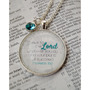 "Commit to the Lord..." Scripture Pendant Necklace  - Thumbnail 1