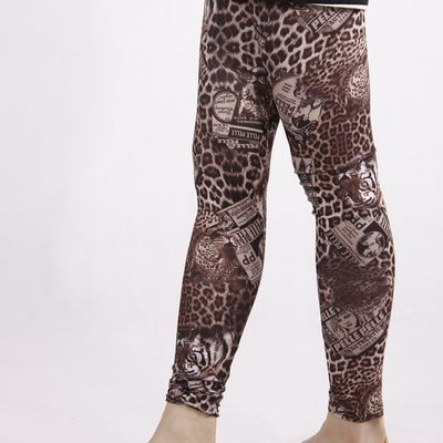 Leopard and tiger combo tights