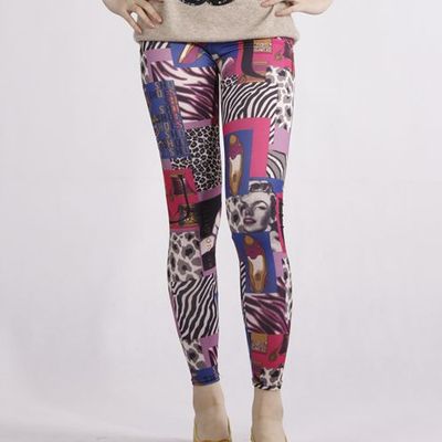 Random animal print/fashion tights