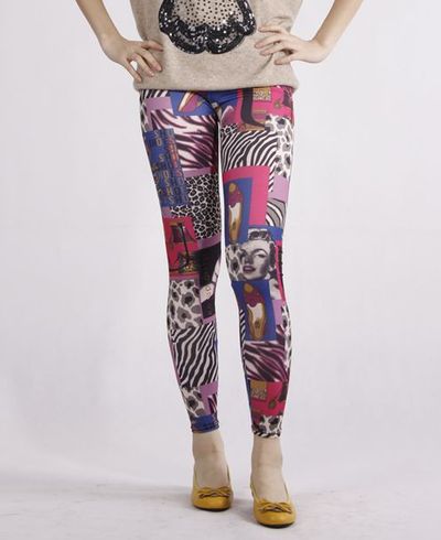 Random animal print/fashion tights