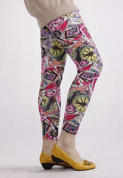 Road trip graphic tights