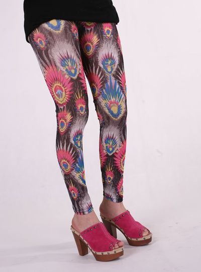 Peacock tights