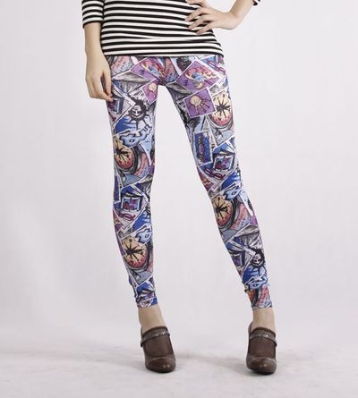 Travel snapshot tights (style 2)