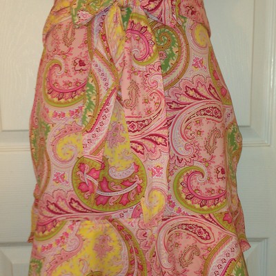 Yr original apron - half pink paisley  - Thumbnail 3