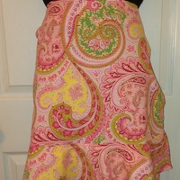 YR Original Apron - Half Pink Paisley  - Thumbnail 1