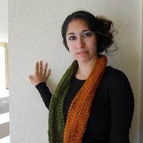 Two-Tone Lace Infinity Scarf