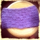 Lavender Knitted Cowl - Thumbnail 2