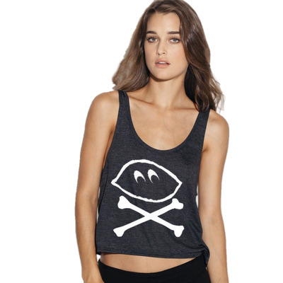 Lemonhead logo ladies tank top