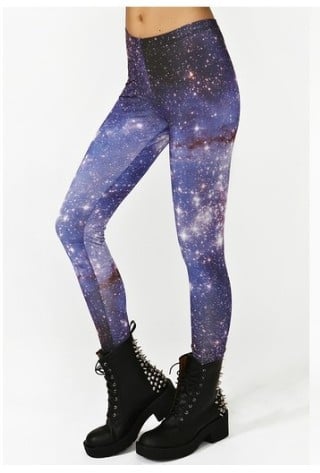 Subdued starry cosmic tights