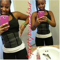 Brazilian / Colombian Waist Cincher (Black) - Thumbnail 2