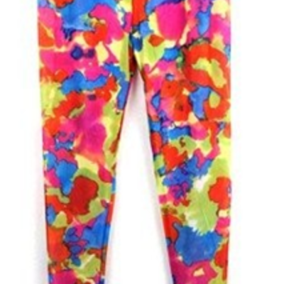 Bright splatter tights