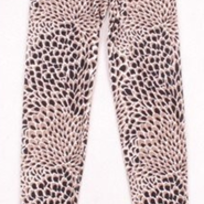 Black & white scalloped tights