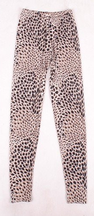 Black & white scalloped tights