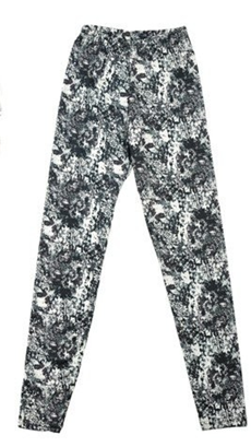 Black & white camo tights