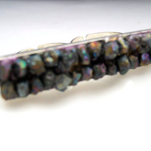 Titanium Pyrite Druzy Double Ring  - Thumbnail 2