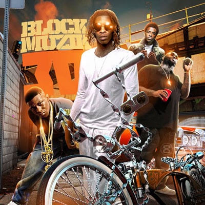 'block muzik 30' rap hip hop mixtape (mix cd)