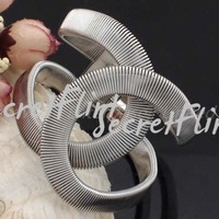 Opened Cuff Bangles Bracelets  - Thumbnail 1