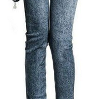 "Snow" Fake Denim Tights (2 colors) - Thumbnail 1