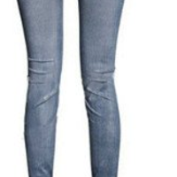 Washed Denim Tights (2 colors) - Thumbnail 2