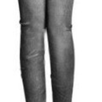 Washed Denim Tights (2 colors) - Thumbnail 3