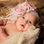 Sweet Angel Couture Glamorous Pink and Cream Headband-3