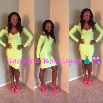 Lime Bandage Dress