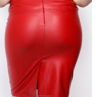 Red Faux Leather Mini - Thumbnail 1