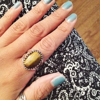 Medium Tiger's Eye Ring - Thumbnail 3