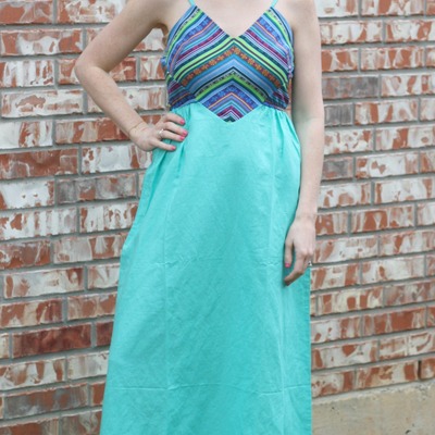 Mint maxi dress