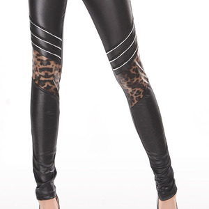 Black Leopard Knees Leggings