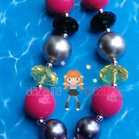 Fun in the Sun, Neon and Bright Summer, and Beach Pendant Chunky Necklaces - Thumbnail 1