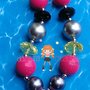 Fun in the Sun, Neon and Bright Summer, and Beach Pendant Chunky Necklaces-1