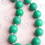 Coral Blue Green Pink Solid Chunky Necklaces Perfect Photo Props for Girls/Bubblegum Beads/Girls Jewelry-2